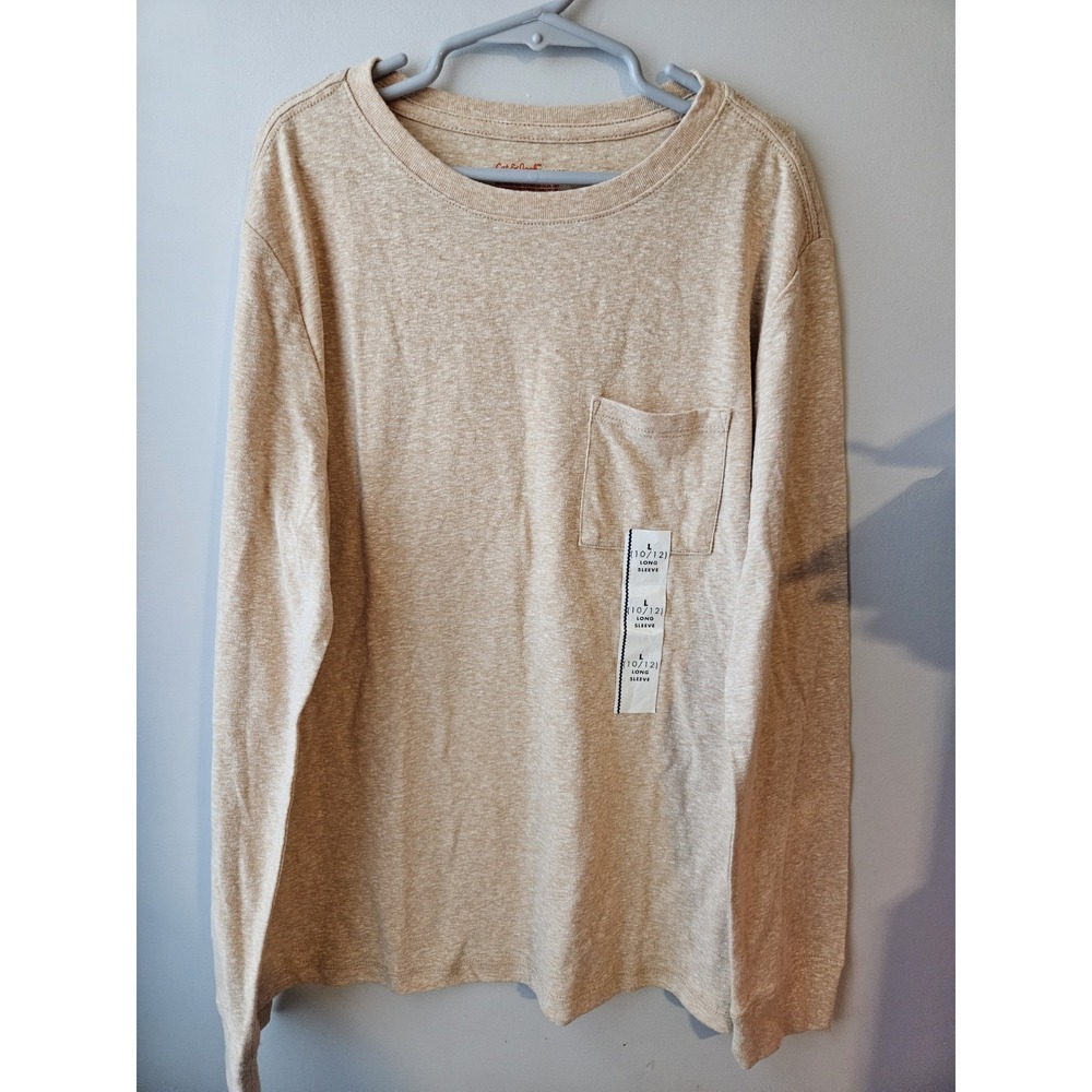 Cat&Jack‎ Boys Yellow Mustard Long Sleeve Sz L 10/12 NEW